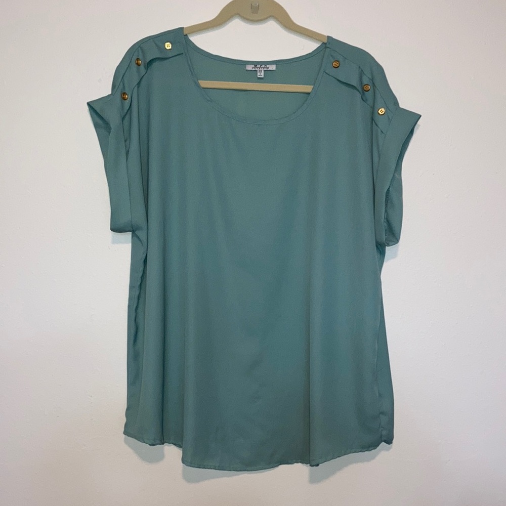 Light green women's blouse